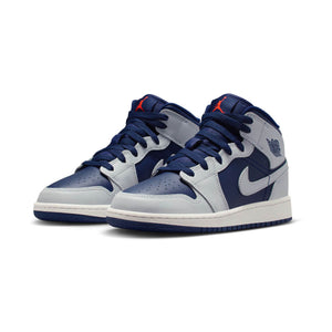 Air Jordan 1 Mid 'Blue Void' Big Kids' Shoes