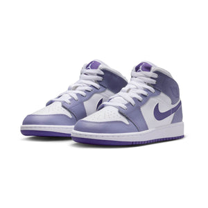Air Jordan 1 Mid 'Dusty Amethyst' Big Kids' Shoes