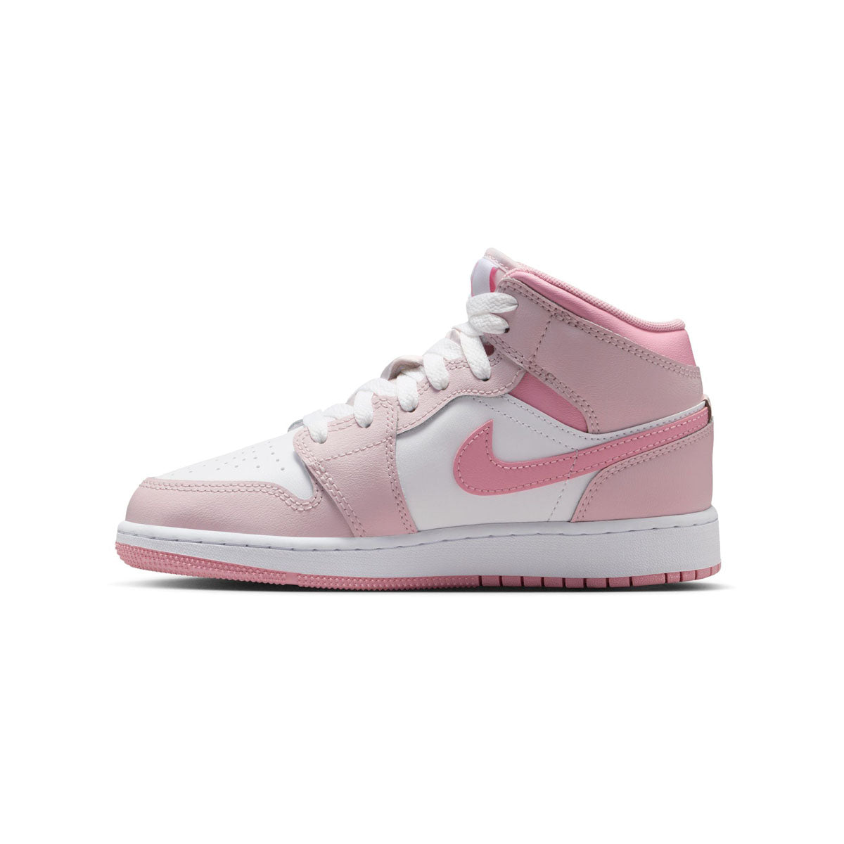 Air Jordan 1 Mid 'Pearl Pink White' Big Kids' Shoes - Kids Casual: Kids Shoes