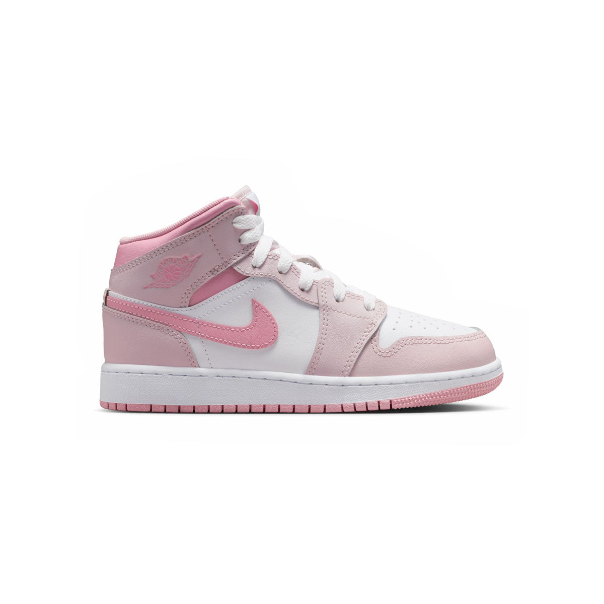 Air Jordan 1 Mid 'Pearl Pink White' Big Kids' Shoes - Kids Casual: Kids Shoes