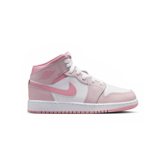 Air Jordan 1 Mid 'Pearl Pink White' Big Kids' Shoes