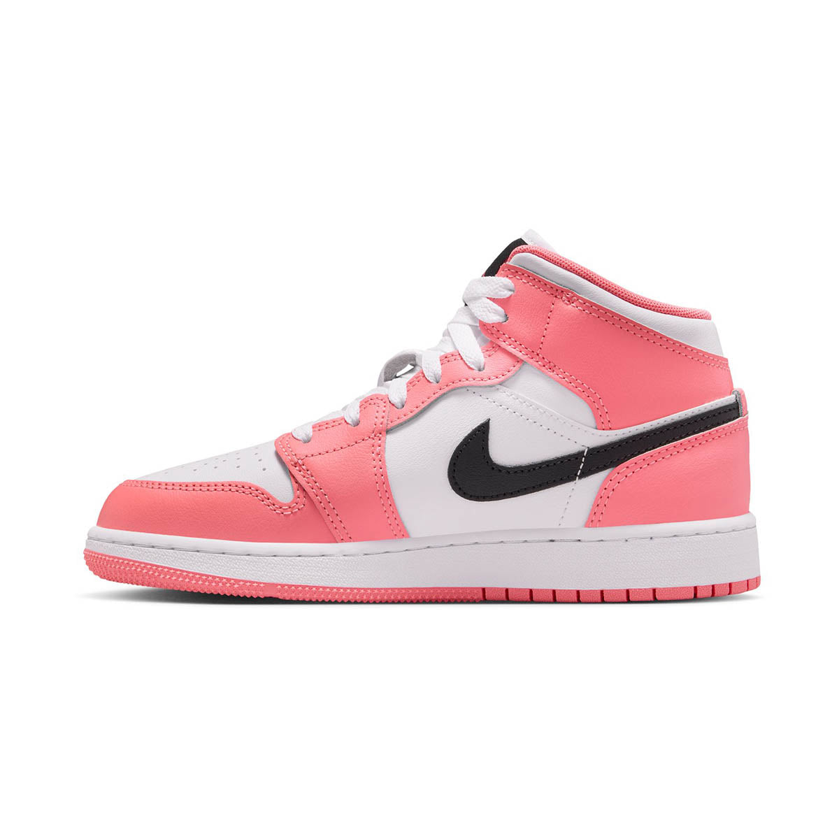 Air Jordan 1 Mid 'Pink Gaze' Big Kids' Shoes - Kids Jordans Shoes