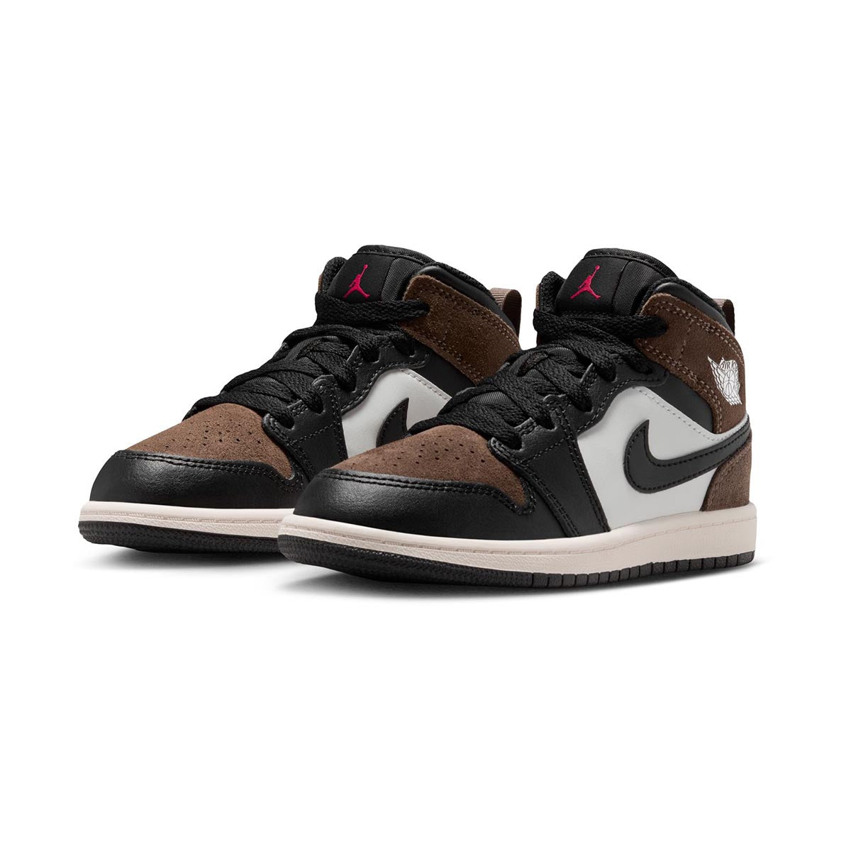 Jordan 1 Mid 'Black Palomino' Little Kids' Shoes - 