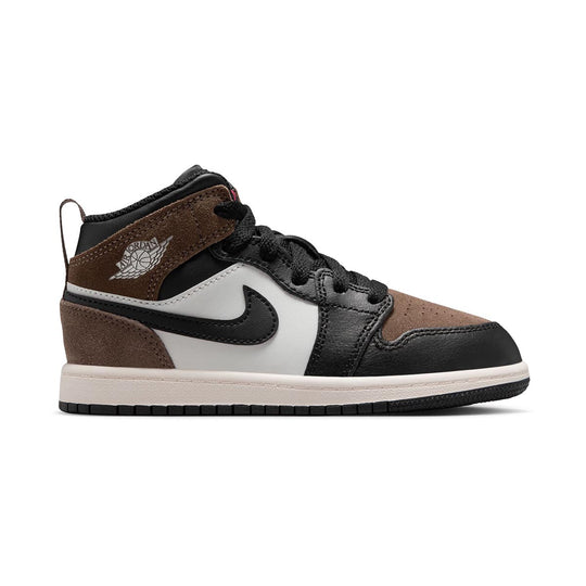 Jordan 1 Mid 'Black Palomino' Little Kids' Shoes