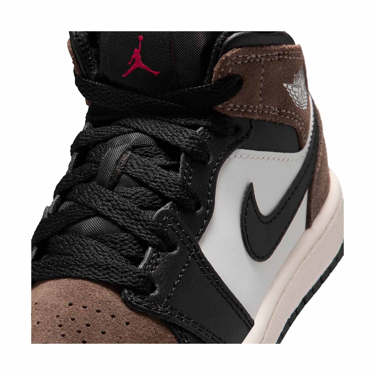 Jordan 1 Mid 'Black Palomino' Little Kids' Shoes - 
