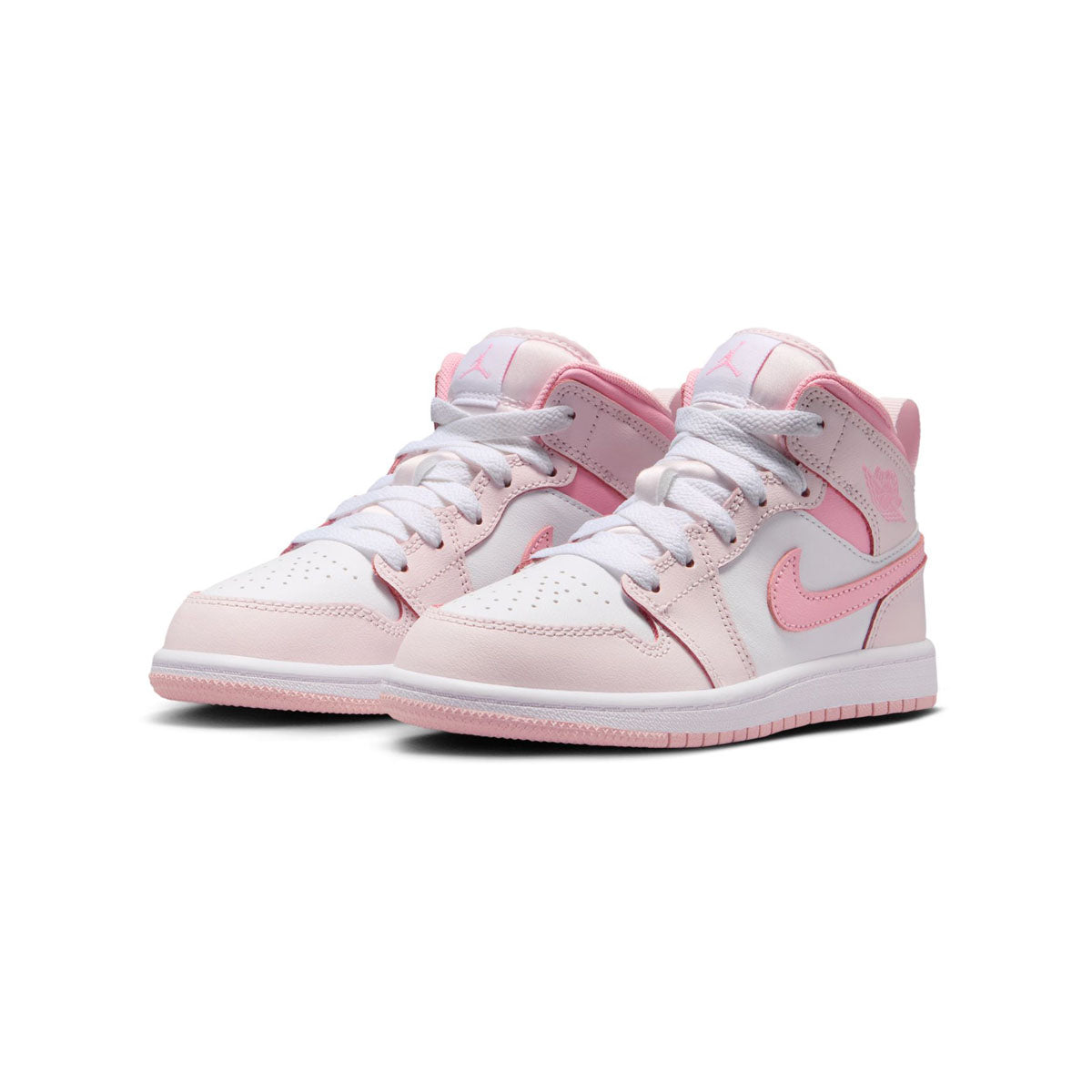 Jordan 1 Mid 'Pearl Pink White' Little Kids' Shoes - Jordan 1 Retro Mid