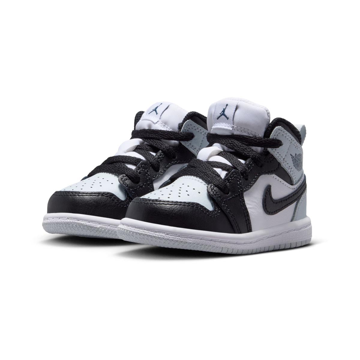 Jordan 1 Mid 'Black Aura Squadron Blue' Baby/Toddler Shoes - 