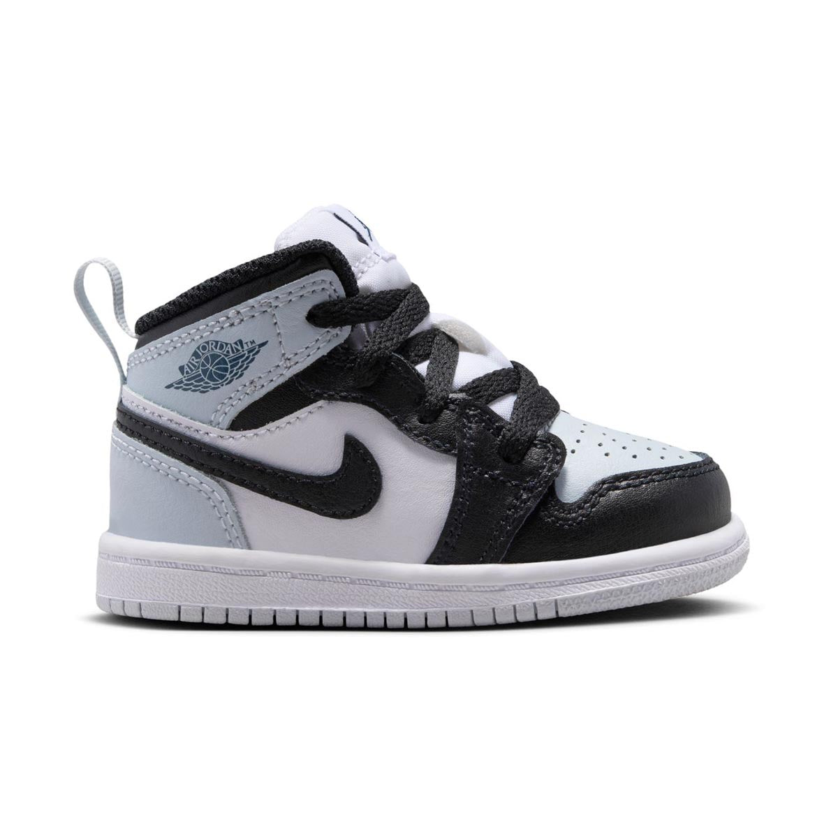 Jordan 1 Mid 'Black Aura Squadron Blue' Baby/Toddler Shoes - 