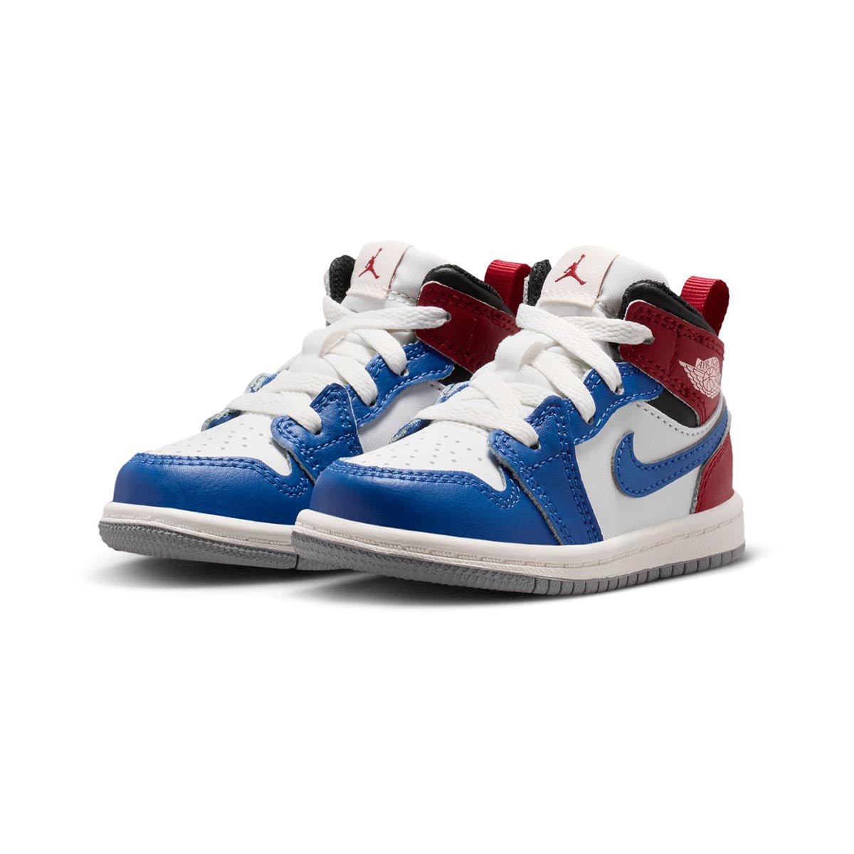 Jordan 1 Mid 'True Blue Varsity Red' Baby/Toddler Shoes - 