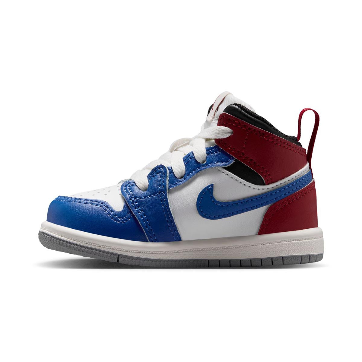 Jordan 1 Mid 'True Blue Varsity Red' Baby/Toddler Shoes - 