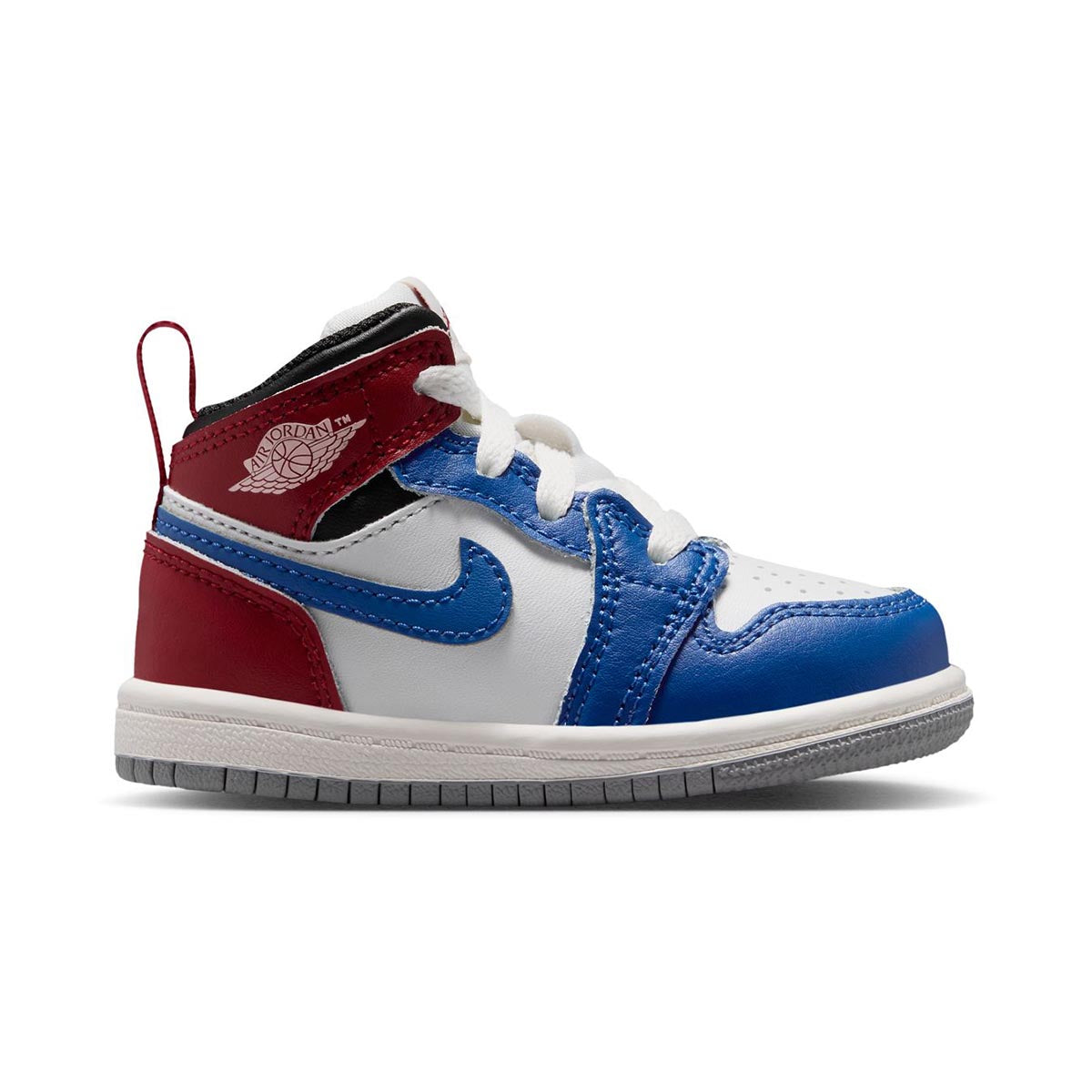 Jordan 1 Mid 'True Blue Varsity Red' Baby/Toddler Shoes - 