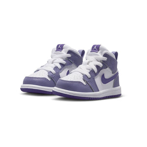 Jordan 1 Mid 'Dusty Amethyst White Court Purple' Baby/Toddler Shoes