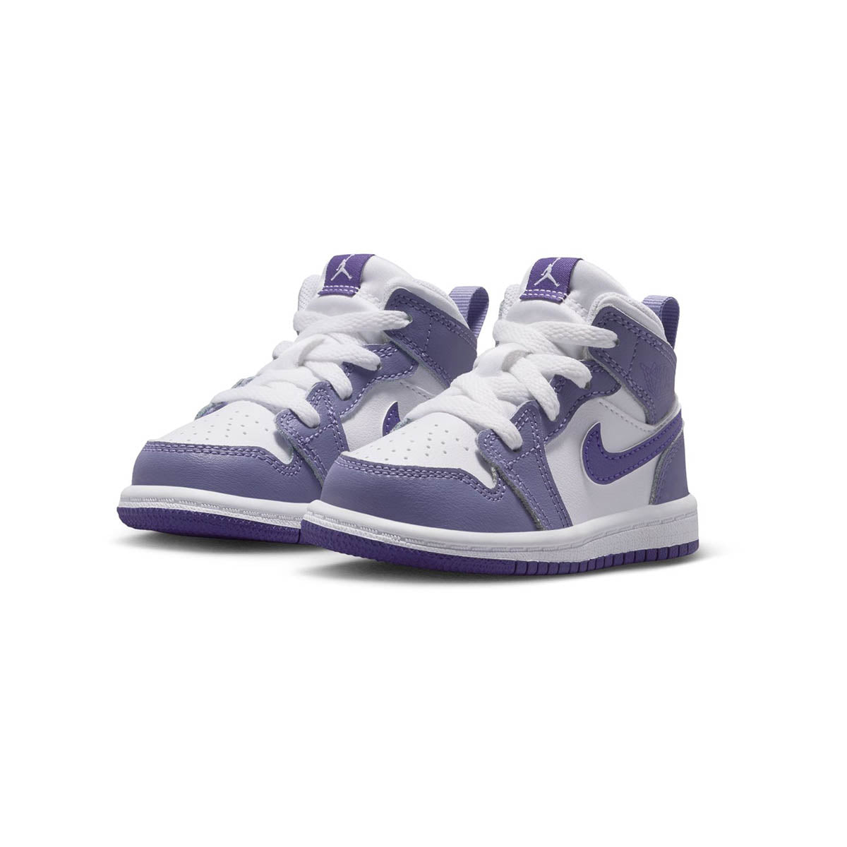 Jordan 1 Mid &#39;Dusty Amethyst White Court Purple&#39; Baby/Toddler Shoes