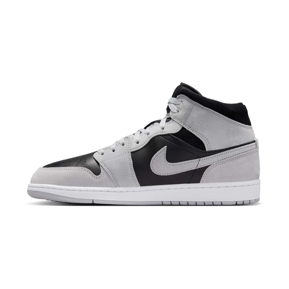 Air Jordan 1 Mid 'Light Smoke Grey Black' Men's Shoes - 