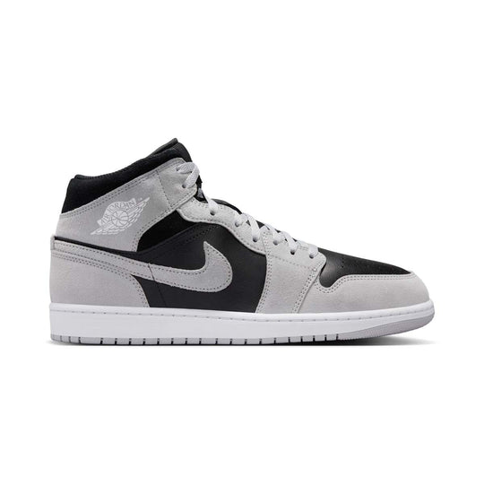 Air Jordan 1 Mid 'Light Smoke Grey Black' Men's Shoes