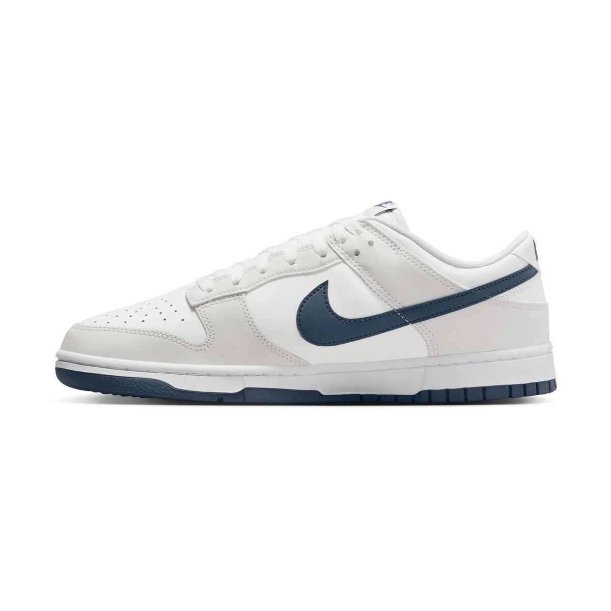 Shop Nike Dunk Low Retro 'White Midnight Navy' Men's Shoes