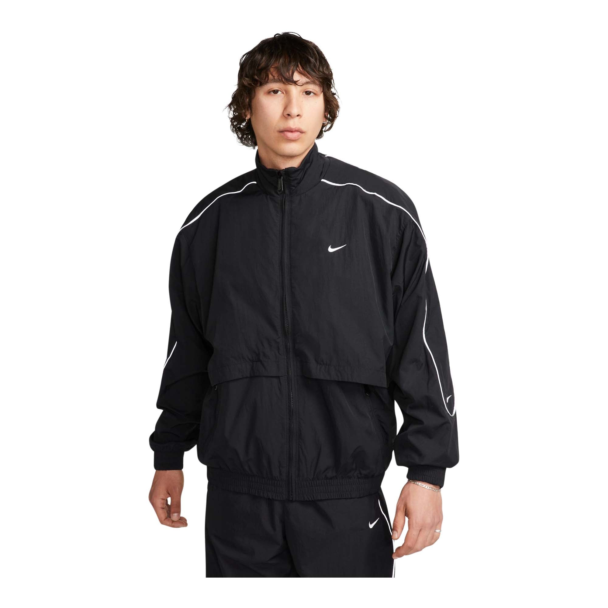 Nike Sportswear Solo Swoosh Men's Woven Track Jacket - MENS JACKETS