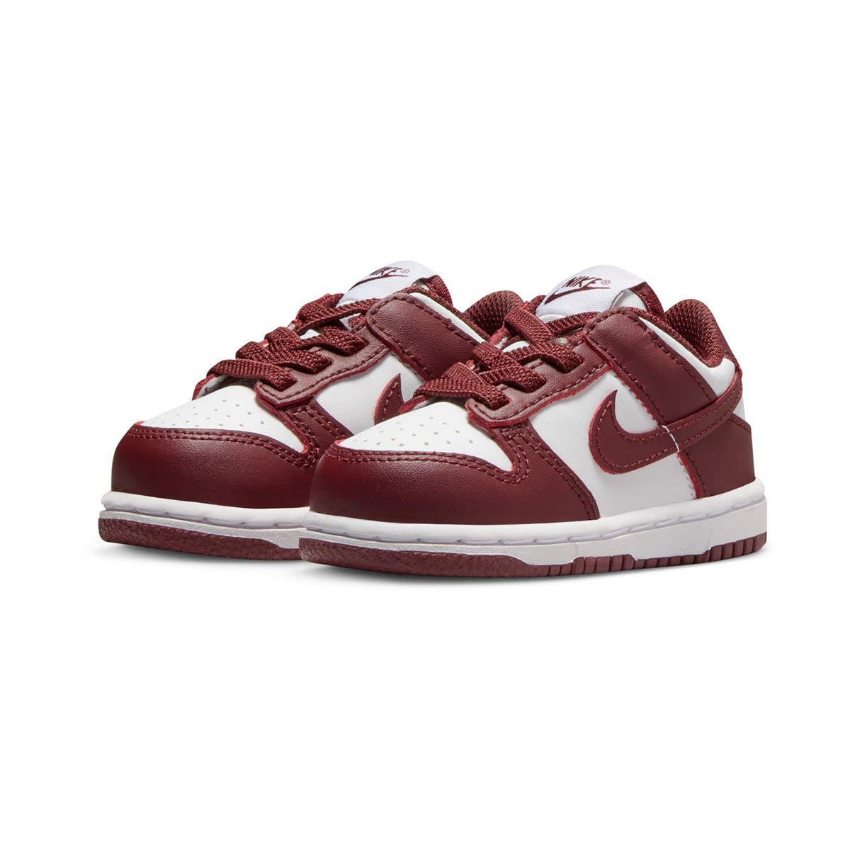 Nike Dunk Low &#39;White Gym Red Redwood&#39; Baby/Toddler Shoes