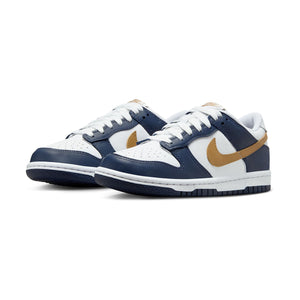 Nike Dunk Low Midnight Navy Wheat' Big Kids' Shoes