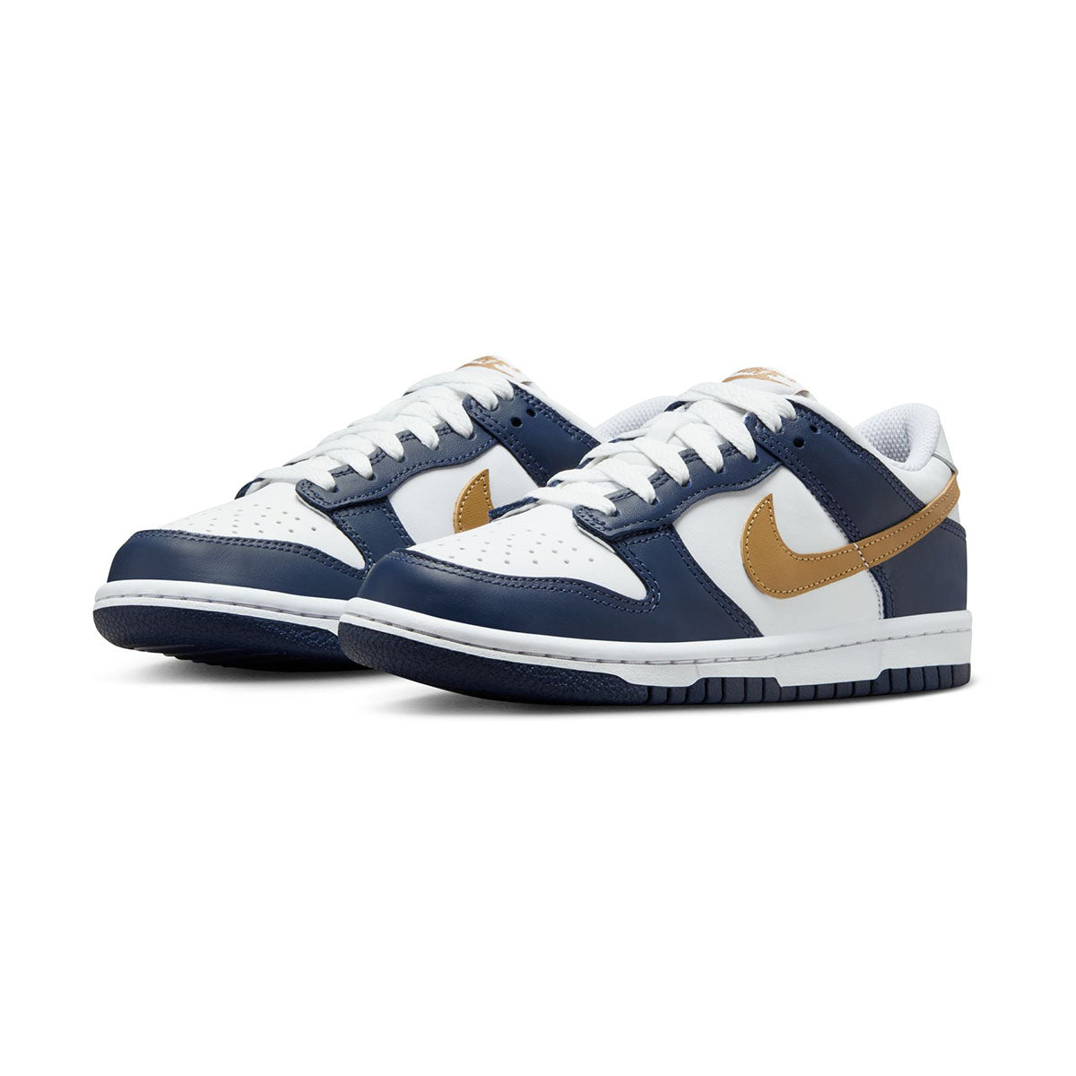 Nike Dunk Low Midnight Navy Wheat&#39; Big Kids&#39; Shoes