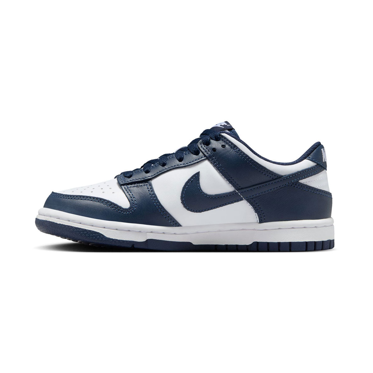 Nike Dunk Low &#39;White Midnight Navy&#39; Big Kids&#39; Shoes