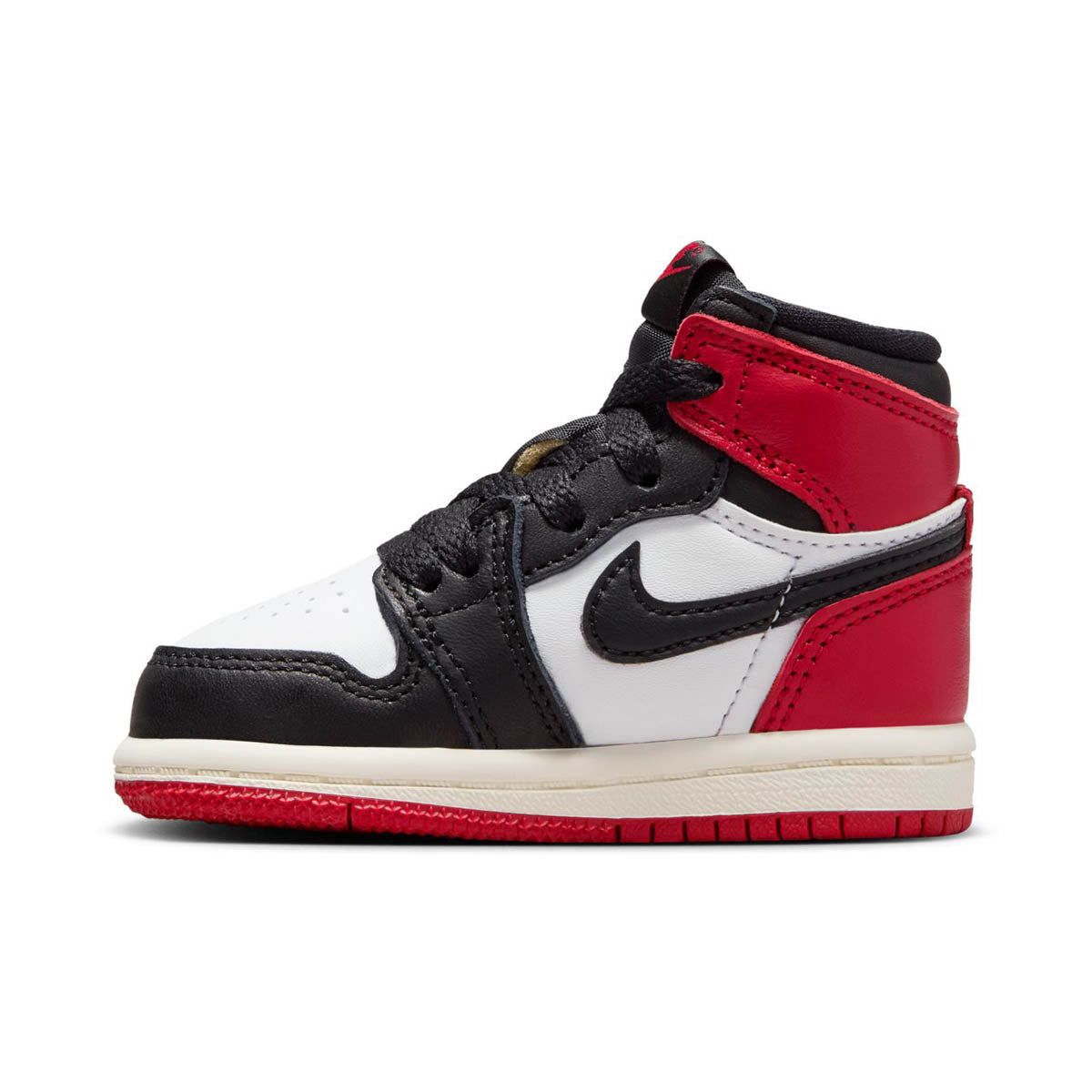 Shop Jordan 1 Retro High OG 'Black Toe Reimagined' Baby/Toddler Shoes