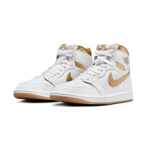 Air Jordan 1 Retro High OG 'White and Gold' Women's Shoes