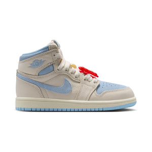 Jordan 1 Retro High OG 'Pale Ivory Psychic Blue' Little Kids' Shoes