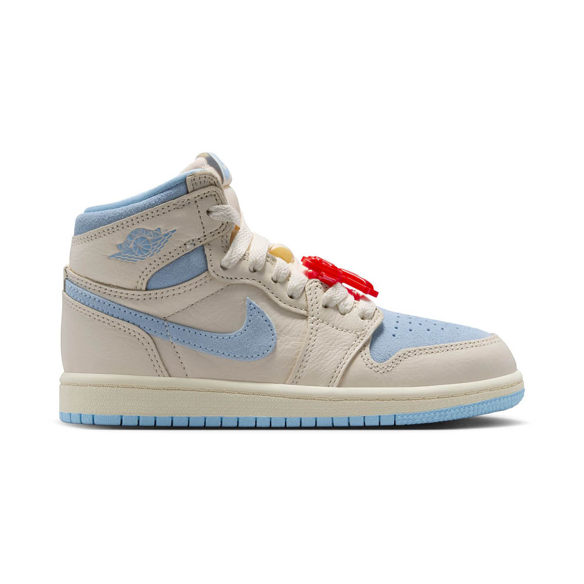 Jordan 1 Retro High OG 'Pale Ivory Psychic Blue' Little Kids' Shoes - 