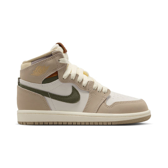 Jordan 1 Retro High OG 'Khaki' Little Kids' Shoes