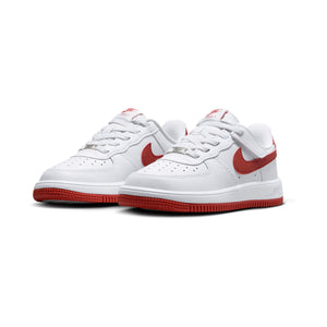 Nike Force 1 Low EasyOn 'White Dragon Red' Little Kids' Shoes