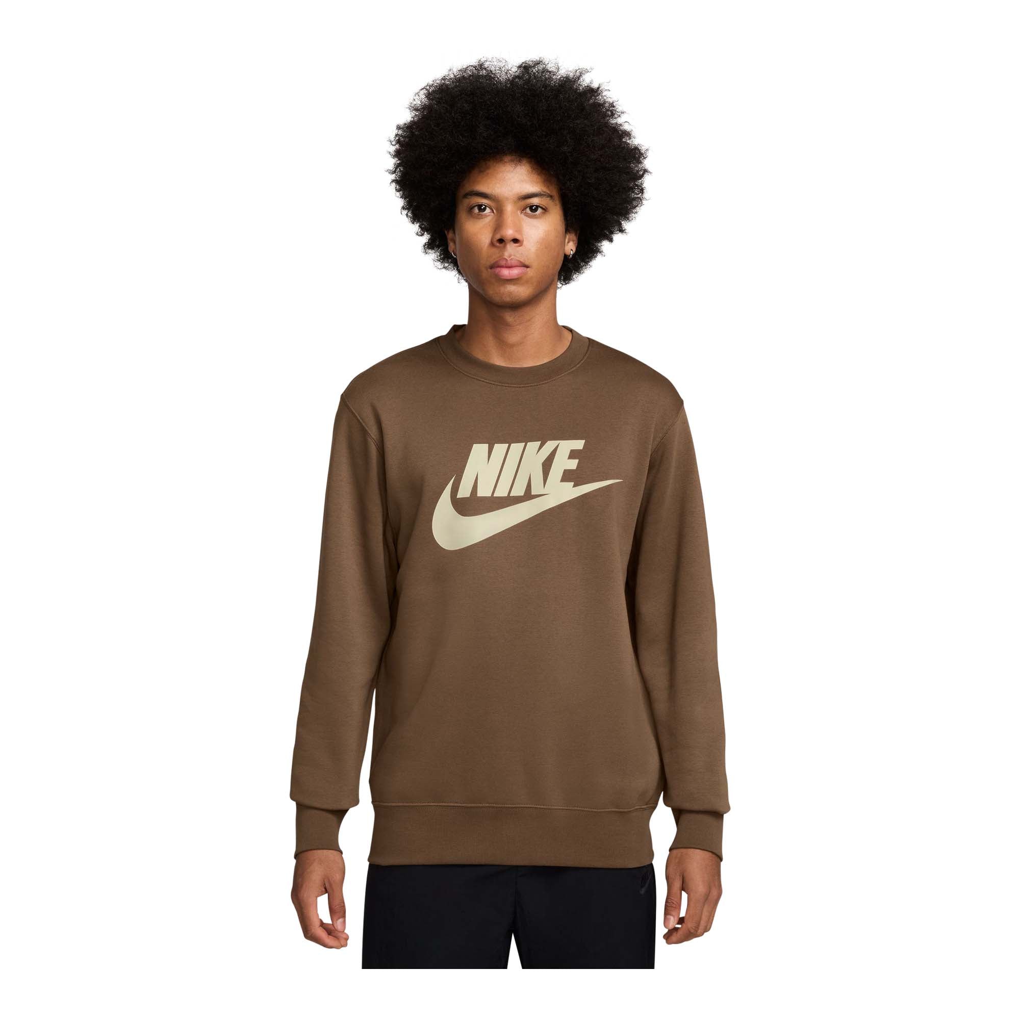 Nike Club Men's Brushed Fleece Crew - MENS SWEATSHIRTS