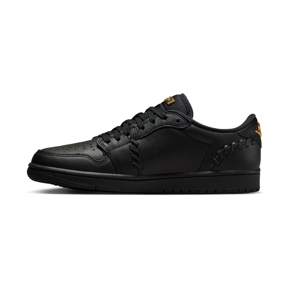 Air Jordan 1 Low Method of Make &#39;Black Metallic Gold&#39; Women&#39;s Shoes