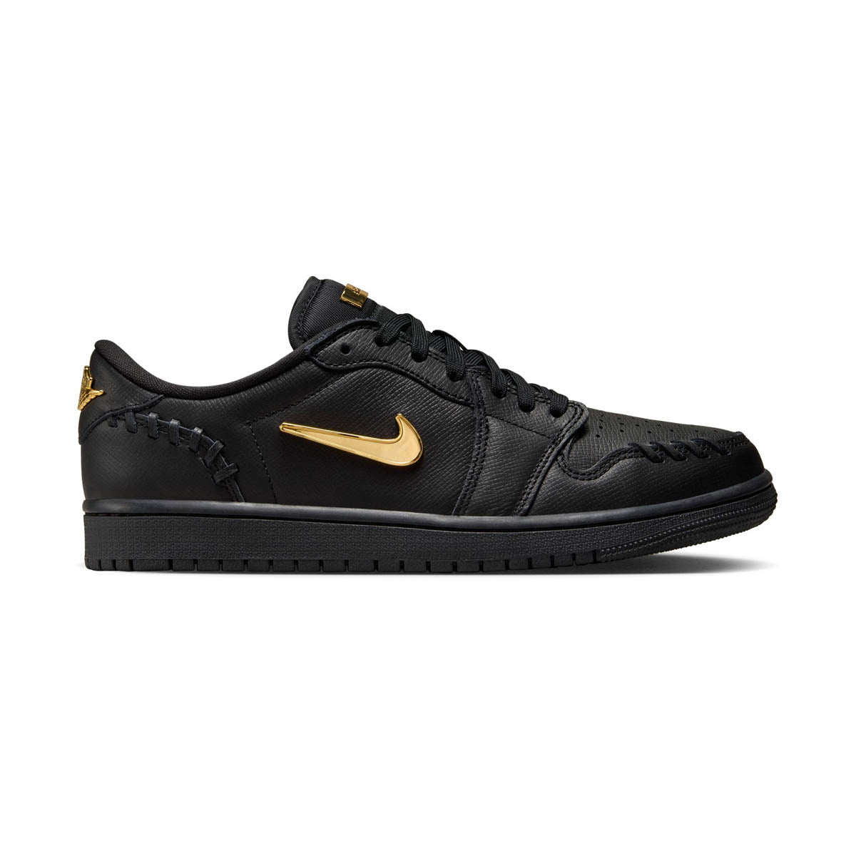 Air Jordan 1 Low Method of Make 'Black Metallic Gold' Women's Shoes - 