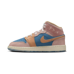 Air Jordan 1 Mid Sneaker School Big Kids' Shoes