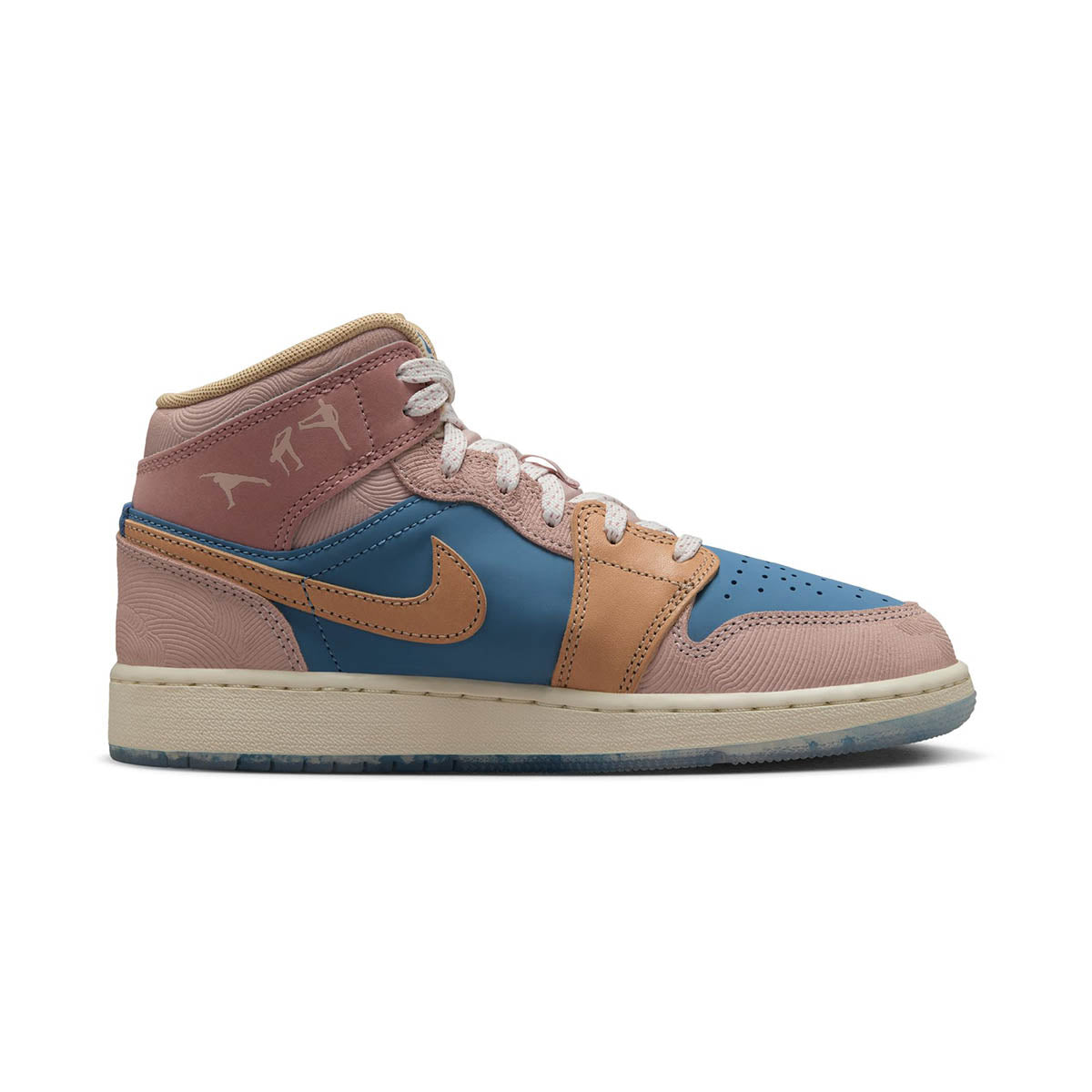 Air Jordan 1 Mid Sneaker School Big Kids' Shoes - 