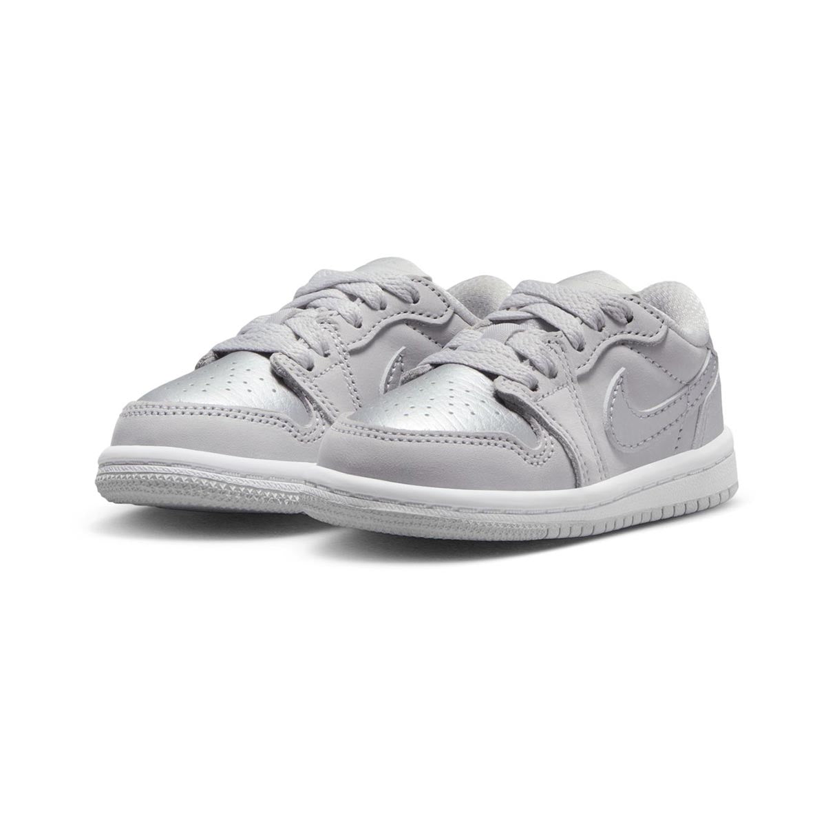 Jordan 1 Retro Low Silver Baby/Toddler Shoes