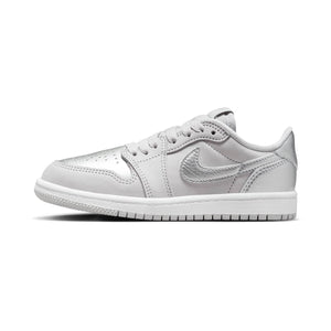 Jordan 1 Retro Low Silver Little Kids' Shoes