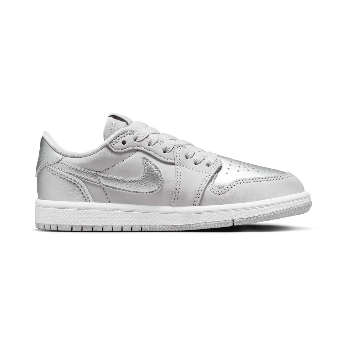 Jordan 1 Retro Low Silver Little Kids' Shoes - 