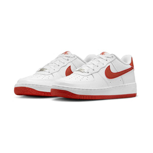 Nike Air Force 1 'White Dragon Red' Big Kids' Shoes