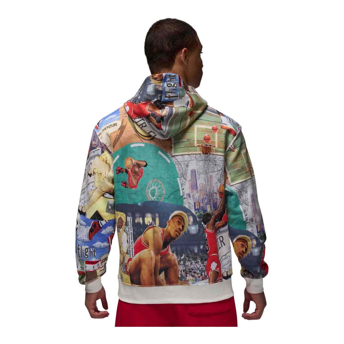 Jordan Brooklyn Fleece Men&#39;s Printed Pullover Hoodie