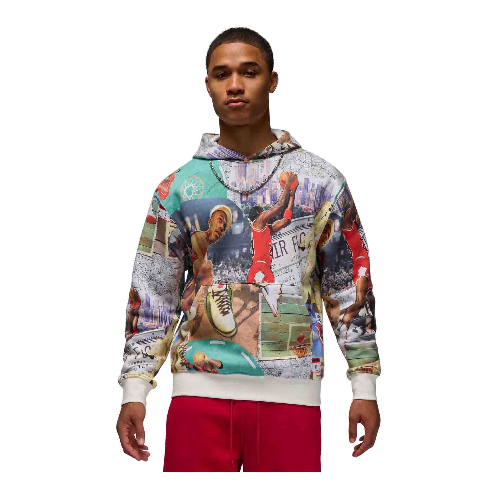 Jordan Brooklyn Fleece Men's Printed Pullover Hoodie - Jackets and Outerwear