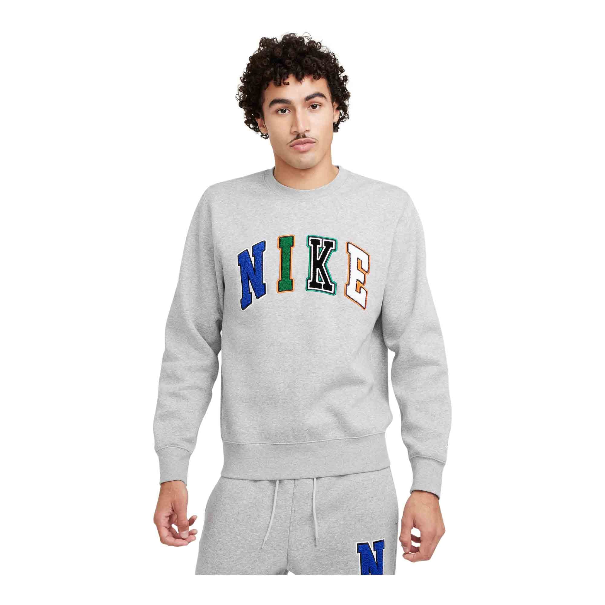 Nike Club 'Grey' Men's Crew Sweatshirt - NIKE