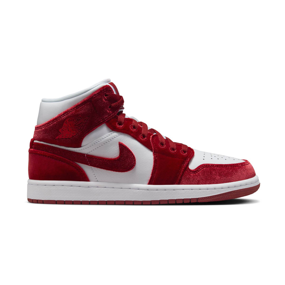 Shop Air Jordan 1 Mid SE Red Velvet Women s Shoes Millennium Shoes