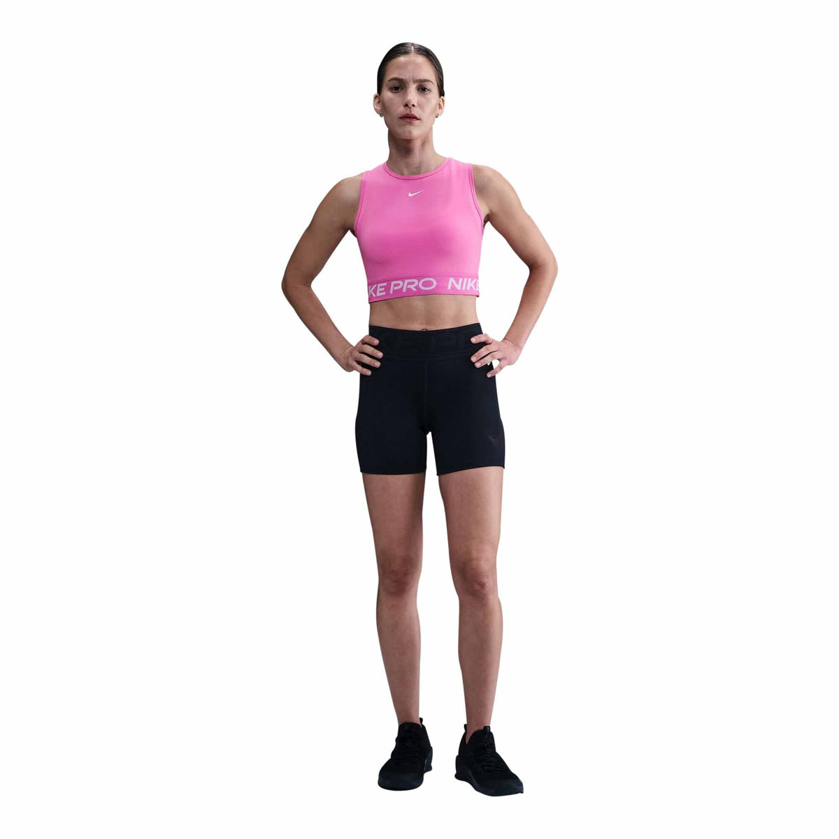Nike Pro Women&#39;s Dri-FIT Cropped Tank Top