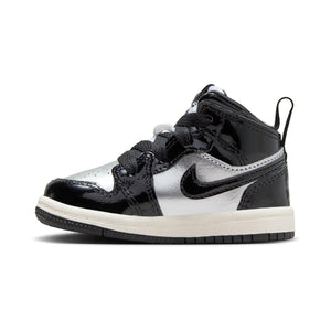 Jordan 1 Mid SE 'Black Metallic Silver Sail Metallic Gold' Baby/Toddler Shoes