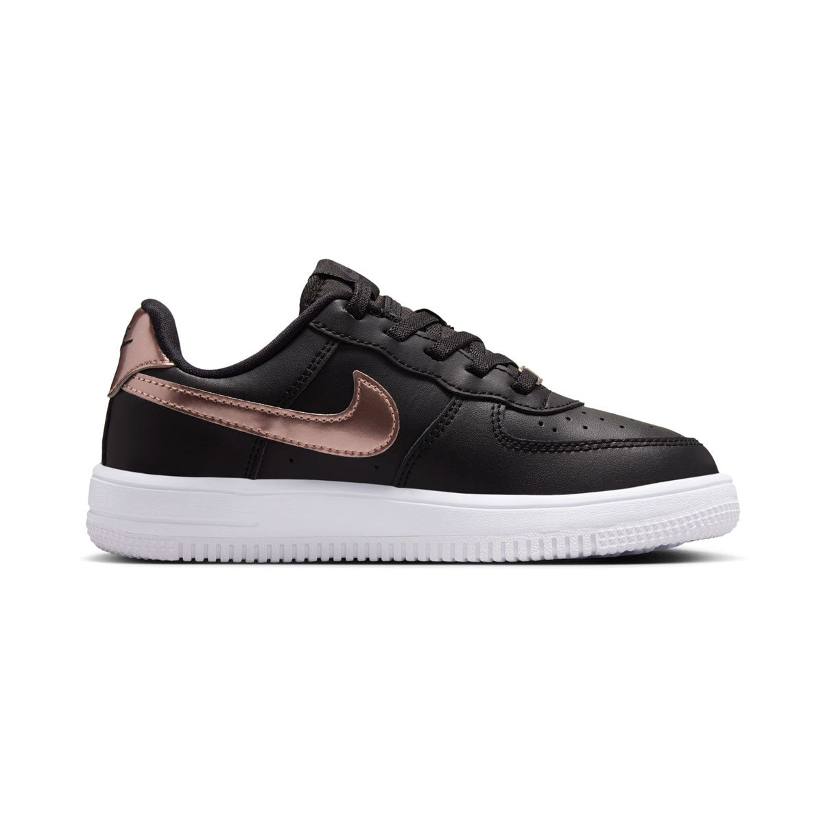 Nike Force 1 Low SE EasyOn 'Black & Metallic Red Bronze' Little Kids' Shoes - NEW FOR KIDS