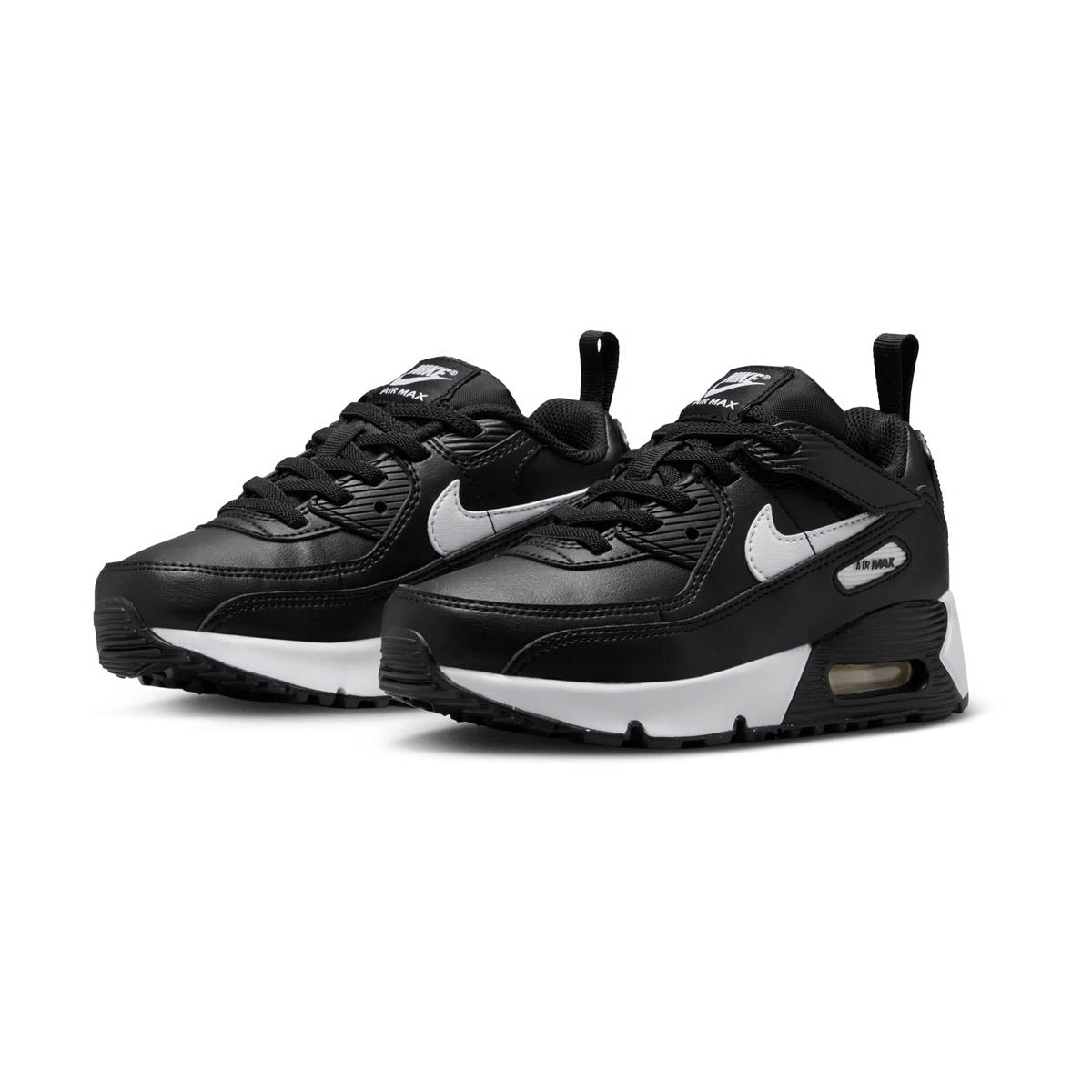 Nike Air Max 90 EasyOn &#39;Black White&#39; Little Kids&#39; Shoes