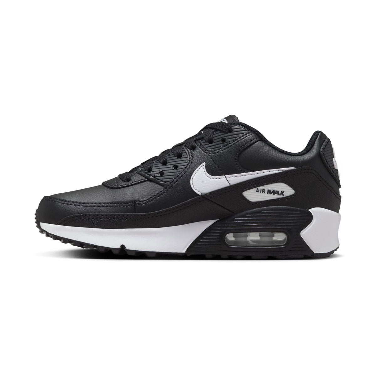 Nike Air Max 90 &#39;Black White&#39; Big Kids&#39; Shoes