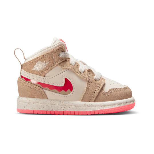Jordan 1 Mid SE 'Peanut Butter & Jelly' Baby/Toddler Shoes